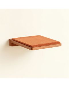 Field Crossing Wall-Mounted Cat Perch - Terracotta (synthetic illustration; no displayed measurements)