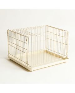 Linden Falls Empty Furniture-Style Pet Crate - Ivory (synthetic illustration; no displayed measurements)