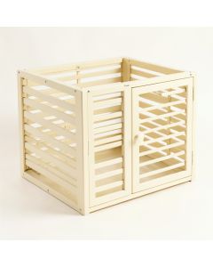 Reed Bluff Empty Furniture-Style Pet Crate - Ivory (synthetic illustration; no displayed measurements)