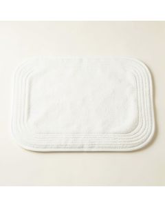 Rowan Edge Bath Mat - White (synthetic illustration; no displayed measurements)