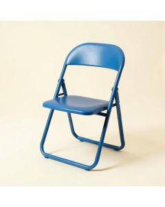 Fern Dell Folding Outdoor Chair - Blue (synthetic illustration; no displayed measurements)