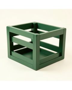 Willow Crest Empty Furniture-Style Pet Crate - Green (synthetic illustration; no displayed measurements)