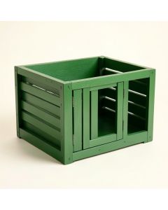 Spruce Canyon Empty Furniture-Style Pet Crate - Green (synthetic illustration; no displayed measurements)