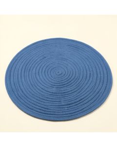 Bay Branch Round Area Rug - Blue (synthetic illustration; no displayed measurements)