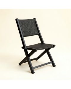 Flint Canyon Folding Outdoor Chair - Black (synthetic illustration; no displayed measurements)