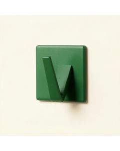 Maple Arc Wall-Mounted Robe Hook - Green (synthetic illustration; no displayed measurements)