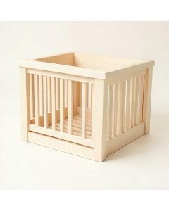 Stone Brook Empty Furniture-Style Litter Enclosure - Ivory (synthetic illustration; no displayed measurements)