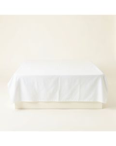Pine Brook Flat Bed Sheet - White (synthetic illustration; no displayed measurements)