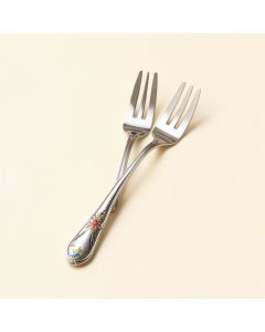 Aneeqa The Mughal Paich Daar Hand-Painted Dinner Fork (synthetic illustration; no displayed measurements)