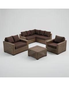 Pierceton Modular Rattan Seating Set (synthetic illustration; no displayed measurements)