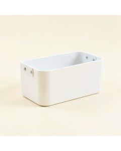 Hill Branch Empty Railing Planter With Integral Brackets - White (synthetic illustration; no displayed measurements)