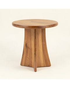 Gerlind Solid Wood Drum End Table (synthetic illustration; no displayed measurements)