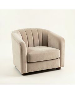Cliff Crest Upholstered Armchair - Beige (synthetic illustration; no displayed measurements)