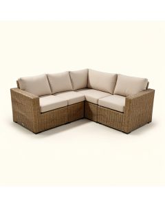 River 4 Pieces Rattan Patio Furniture Set Wicker Sofa Cushioned Sectional Furniture (synthetic illustration; no displayed measurements)