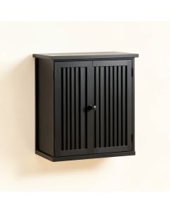 Juniper Dale Wall-Mounted Laundry Cabinet - Black (synthetic illustration; no displayed measurements)