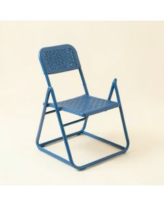 Cliff Dale Folding Outdoor Chair - Blue (synthetic illustration; no displayed measurements)