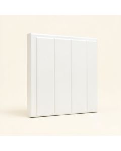 6 '' X 96 '' Solid Wood Wall Paneling In White (synthetic illustration; no displayed measurements)