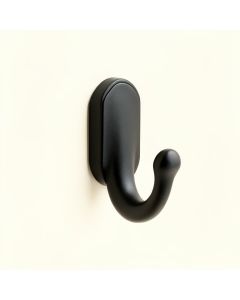 Olive Bridge Wall-Mounted Robe Hook - Black (synthetic illustration; no displayed measurements)