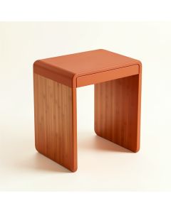 Dawn Falls Side Table - Terracotta (synthetic illustration; no displayed measurements)