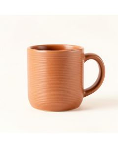 Clay Bridge Ceramic Mug - Terracotta (synthetic illustration; no displayed measurements)