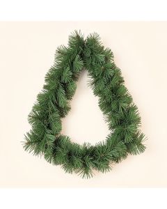 Canadian Pine Artificial Christmas Teardrop Door Swag (synthetic illustration; no displayed measurements)