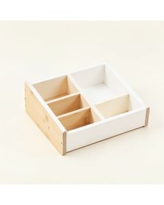 Heath Bluff Empty Coffee-Station Organizer - White (synthetic illustration; no displayed measurements)