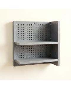 Oak Edge Empty Wall-Mounted Tool Organizer Panel - Gray (synthetic illustration; no displayed measurements)