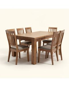 Gildo 5 - Piece Solid Wood Dining Set (synthetic illustration; no displayed measurements)