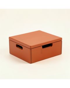 Heath Arc Low Toy Storage Unit - Terracotta (synthetic illustration; no displayed measurements)