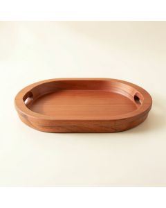 Pine Bridge Serving Tray - Terracotta (synthetic illustration; no displayed measurements)