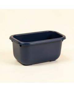 Flint Canyon Empty Railing Planter With Integral Brackets - Navy (synthetic illustration; no displayed measurements)