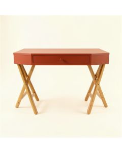 Laurel Field Writing Desk - Terracotta (synthetic illustration; no displayed measurements)