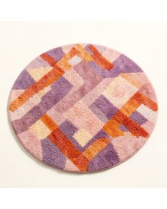 Round Galinka Geometric Shag Area Rug (synthetic illustration; no displayed measurements)