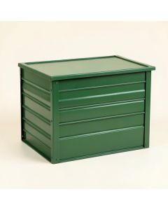 Aspen Arc Closed Outdoor Storage Box (synthetic illustration; no displayed measurements)