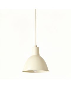 Stone Crest Pendant Light Suspended From One Plain Cable - Ivory (synthetic illustration; no displayed measurements)