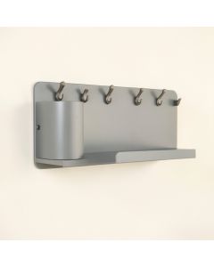 Elm Crest Wall-Mounted Entryway Organizer Shelf - Gray (synthetic illustration; no displayed measurements)