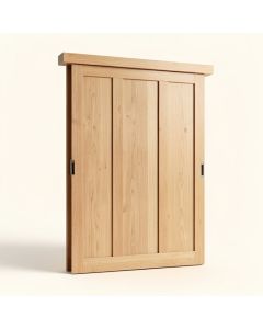 Paneled Wood Planum Sliding Closet Door (synthetic illustration; no displayed measurements)