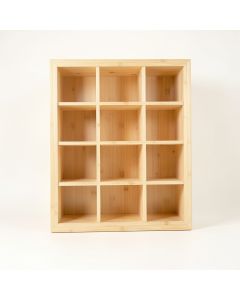 Heath Bluff Empty Mug-Storage Cabinet Insert - Ivory (synthetic illustration; no displayed measurements)