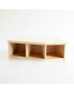 Spruce Bluff Shoe Storage Bench - Cream (synthetic illustration; no displayed measurements)