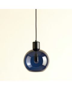 River Crossing Pendant Light Suspended From One Plain Cable - Navy (synthetic illustration; no displayed measurements)