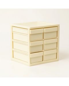 Moss Bluff Small-Parts Storage Drawer Cabinet - Cream (synthetic illustration; no displayed measurements)