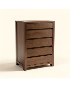 Port Morris Extra Wide Storage Tower 5 Drawer Dresser (synthetic illustration; no displayed measurements)
