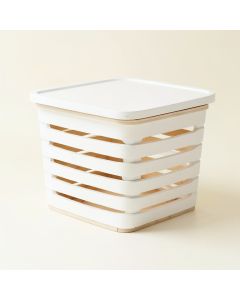 Harbor Branch Laundry Hamper - White (synthetic illustration; no displayed measurements)