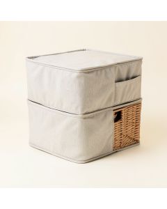 Folding Laundry Hamper And Basket Set (synthetic illustration; no displayed measurements)