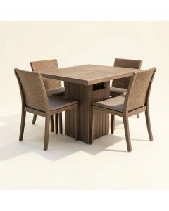 Nettie 5 Piece Bar Height Dining Set (synthetic illustration; no displayed measurements)
