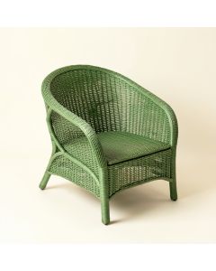 Stone Arc Outdoor Lounge Chair - Green (synthetic illustration; no displayed measurements)