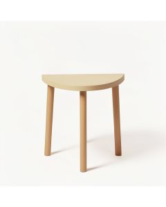 Reed Crest Compact Balcony Table - Beige (synthetic illustration; no displayed measurements)