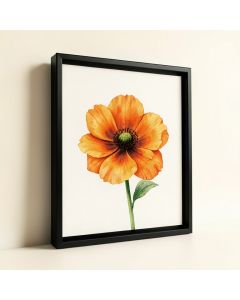 Cut Out Watercolour Of A Flower By Margaret Nash - Picture Frame Graphic Art Print On Canvas (synthetic illustration; no displayed measurements)