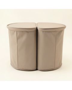 Double Laundry Hamper (synthetic illustration; no displayed measurements)