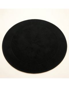 Spruce Brook Round Area Rug - Black (synthetic illustration; no displayed measurements)